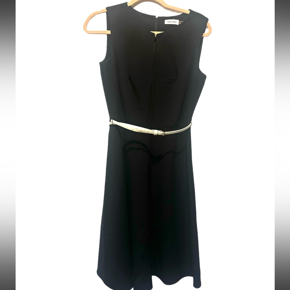 Calvin Klein black sleeveless dress size 6‎